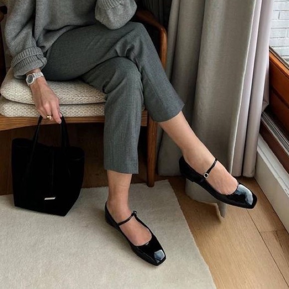 aeyde uma mary jane genuine leather ballet flats - Picture 6 of 8